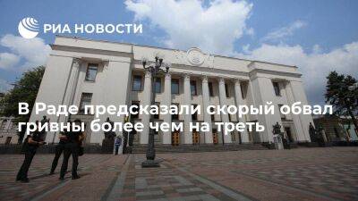 Депутат Рады Железняк предсказал обвал гривны более чем на треть в ближайшие недели