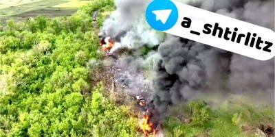 ВСУ сожгли в Луганской области колонну российских морпехов — видео