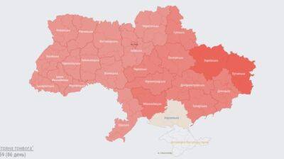 Почти по всей Украине объявляли воздушную тревогу