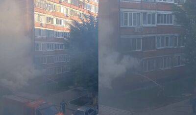 В Тюмени в доме на улице Ставропольской загорелась квартира