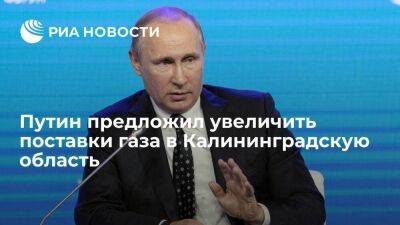 Владимир Путин предложил увеличить поставки газа в Калининградскую область