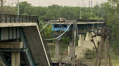 Войска рф во второй раз разрушили мост между Северодонецком и Лисичанском