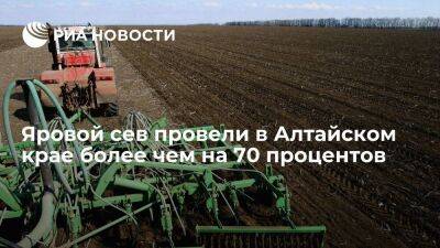 Яровой сев провели в Алтайском крае более чем на 70 процентов