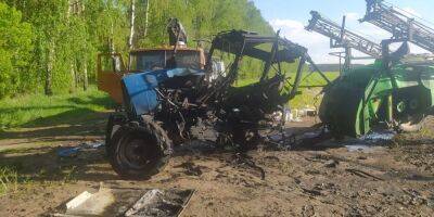 В Черниговской области трактор подорвался на взрывчатке, водитель погиб