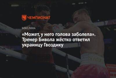 «Может, у него голова заболела». Тренер Бивола жёстко ответил украинцу Гвоздику