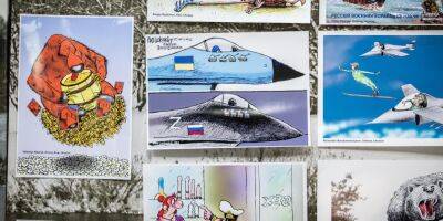 40 художников из 12 стран. В Киеве открыли выставку карикатур на тему русско-украинской войны