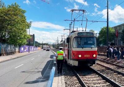 В Праге трамвай насмерть сбил пешехода