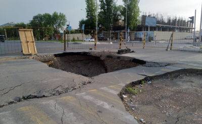 Позорище Ташкента. Уже больше года столичные власти не могут отремонтировать улицу Ахмада Дониша