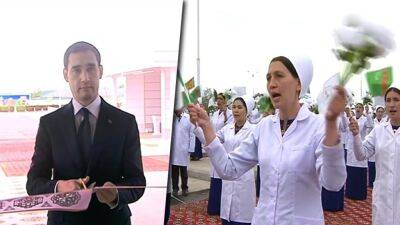 Сердар Бердымухамедов открыл две больницы в Дашогузе