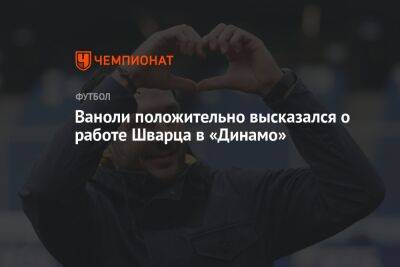 Ваноли положительно высказался о работе Шварца в «Динамо»