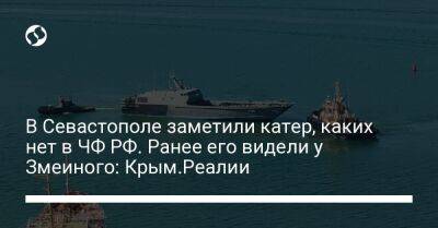 В Севастополе заметили катер, каких нет в ЧФ РФ. Ранее его видели у Змеиного: Крым.Реалии