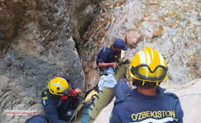 В Бостанлыкском районе один из отдыхающих упал с водопада и сломал ногу в попытке сделать красивое селфи