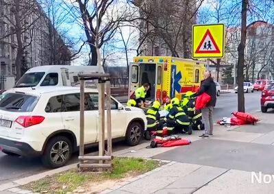 В Праге водитель сбил на пешеходном переходе мать с двумя детьми
