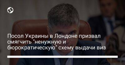 Посол Украины в Лондоне призвал смягчить "ненужную и бюрократическую" схему выдачи виз
