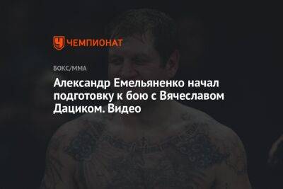 Александр Емельяненко начал подготовку к бою с Вячеславом Дациком. Видео
