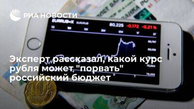 Эксперт Зельцер назвал низкий курс рубля опасным для российского бюджета