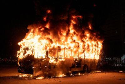 В Кирьят-Шмоне сожжены 8 автобусов, подозревается вымогательство