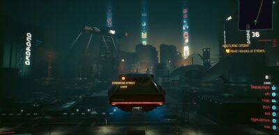 Мод Let There Be Flight добавляет летающие автомобили в Cyberpunk 2077