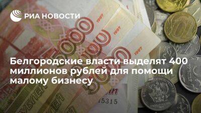 Белгородские власти готовы выделить еще 400 миллионов рублей для помощи малому бизнесу