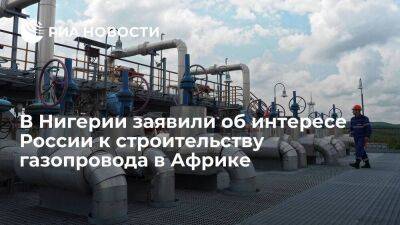 Нигерийский министр Сильва: Россия хочет инвестировать в постройку газопровода в Африке
