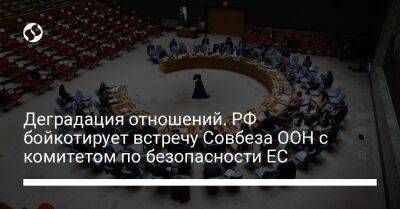 Деградация отношений. РФ бойкотирует встречу Совбеза ООН с комитетом по безопасности ЕС