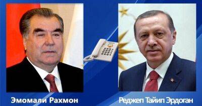 Эмомали Рахмон провел телефонный разговор с Реджепом Эрдоганом