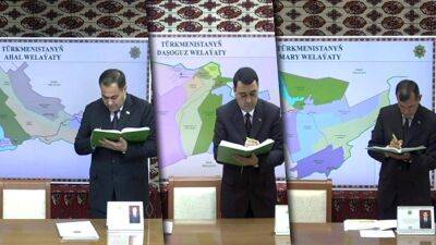 Сердар Бердымухамедов объявил выговоры главам трех регионов