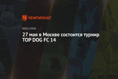 27 мая в Москве состоится турнир TOP DOG FC 14