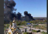 В российском Курске снова масштабный пожар: часть города в густом дыму