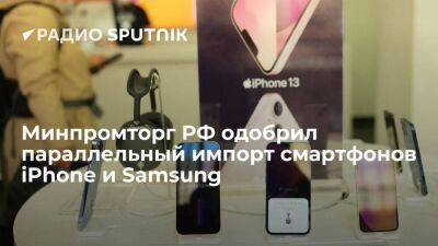 В Минпромторге РФ разрешили параллельный импорт смартфонов компаний Apple и Samsung