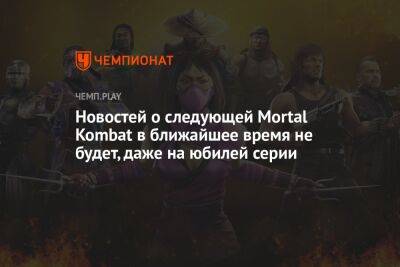 Новостей о следующей Mortal Kombat в ближайшее время не будет, даже на юбилей серии