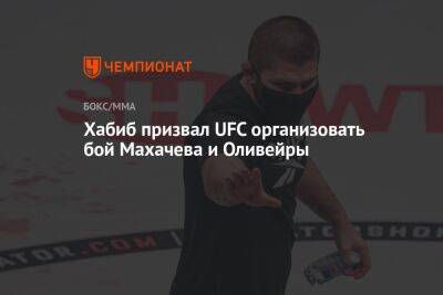 Хабиб призвал UFC организовать бой Махачева и Оливейры