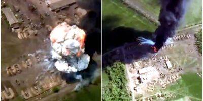 ВСУ уничтожили базу российских войск под Изюмом — видео