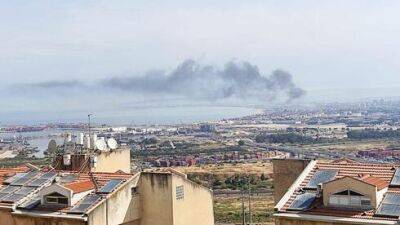 Видео: огонь вспыхнул в нефтяном резервуаре возле Хайфы
