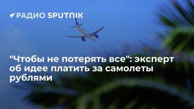 "Чтобы не потерять все": эксперт об идее платить за самолеты рублями