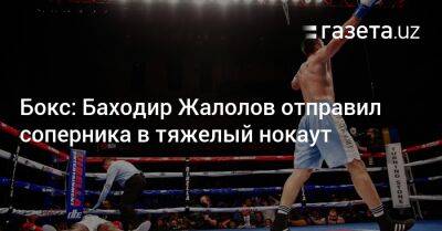 Бокс: Баходир Жалолов отправил соперника в тяжелый нокаут
