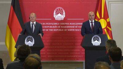 Шольц призвал начать переговоры о вступлении Северной Македонии в Европейский Союз