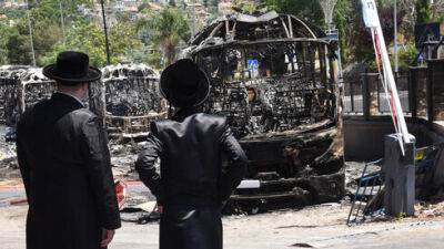 Поджог автобусов в Цфате: в городе меняют маршруты движения транспорта