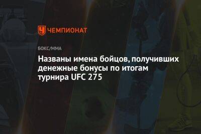Рамазан Эмеев - Иржа Прохазка - Названы имена бойцов, получивших денежные бонусы по итогам турнира UFC 275 - championat.com