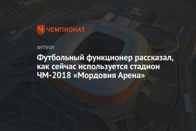 Футбольный функционер рассказал, как сейчас используется стадион ЧМ-2018 «Мордовия Арена»