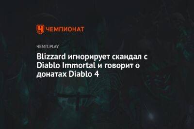 Blizzard игнорирует скандал с Diablo Immortal и говорит о донатах Diablo 4
