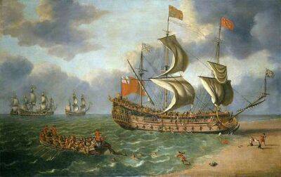 Найден затонувший корабль XVII века, на борту которого плыл король Англии