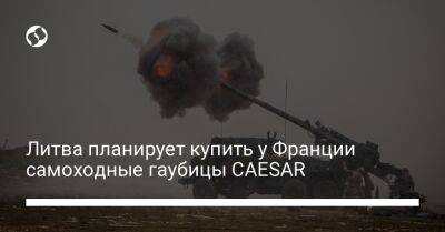 Литва планирует купить у Франции самоходные гаубицы CAESAR