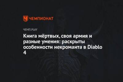 Книга мёртвых, своя армия и разные умения: раскрыты особенности некроманта в Diablo 4