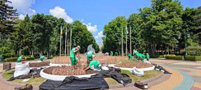 В Харькове продолжают приводить в порядок парк Горького (фото)