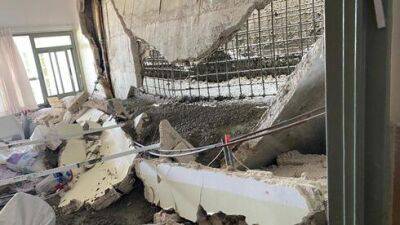 Стена рухнула в больнице "Зив" в Цфате, есть пострадавшие