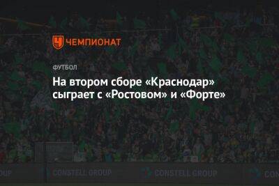 На втором сборе «Краснодар» сыграет с «Ростовом» и «Форте»