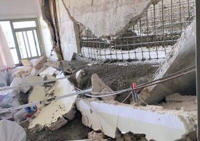 В больнице Цфата рухнула стена одного из отделений, 4 человека ранены