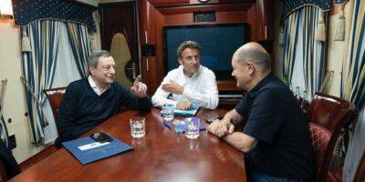 Макрон, Шольц и Драги в Украине. Все подробности совместного визита в Киев трех лидеров влиятельных стран ЕС — онлайн