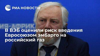 Старший банкир ВЭБ Сторчак: введение Евросоюзом эмбарго на российский газ маловероятно